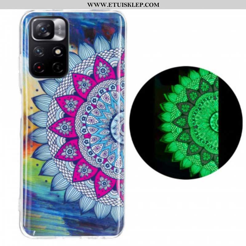 Futerały do Xiaomi Redmi Note 11 Pro Plus 5G Fluorescencyjna Kolorowa Mandala